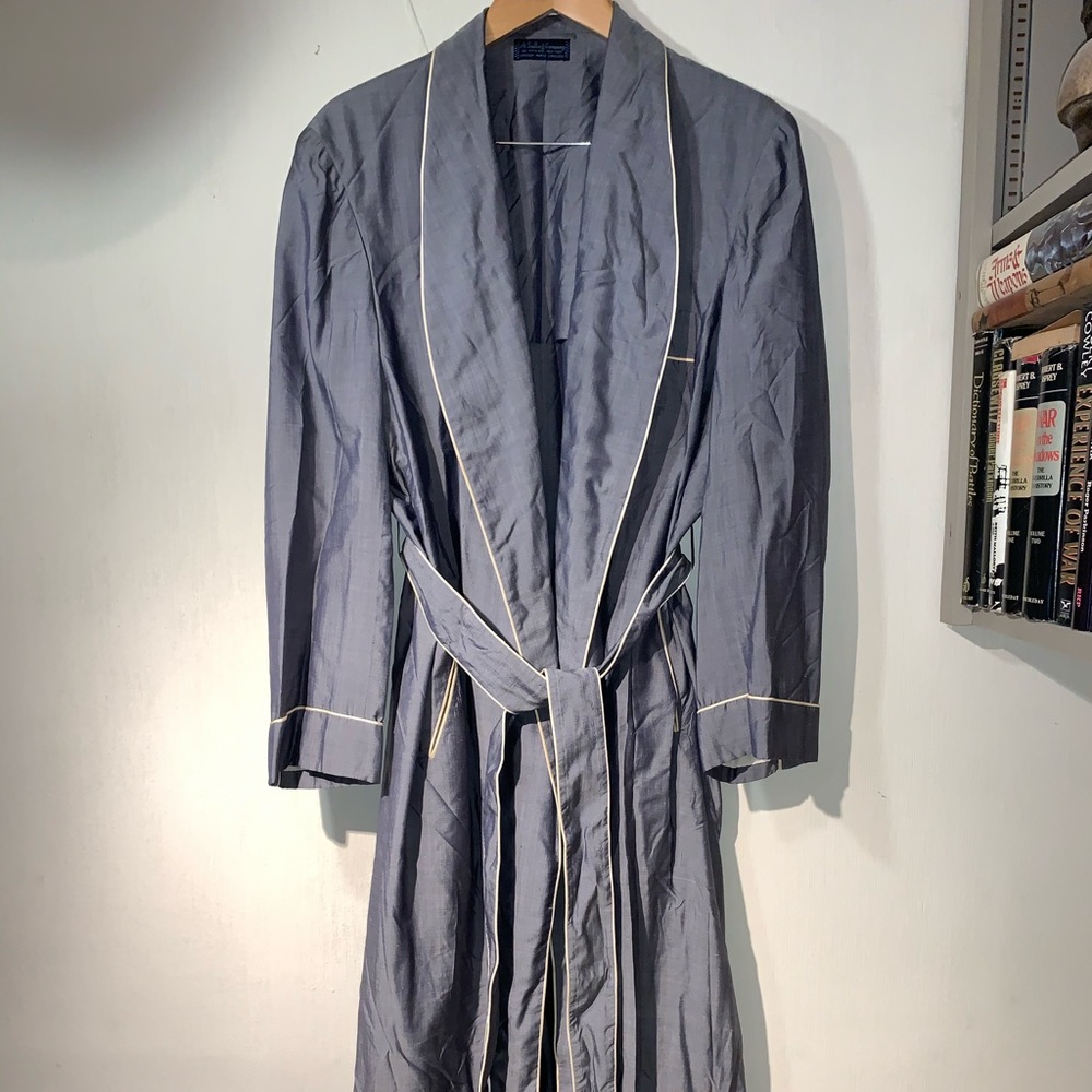 Sulka Vintage Silk Men's Robe 1955